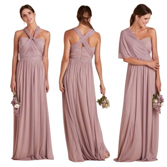 Birdy Grey Chicky Mauve Convertible Bridesmaid Dress XS NWT Floor Length - Picture 16 of 16